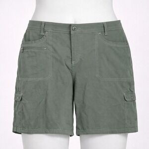 Kuhl Kliffside Air Roll Up Olive Green Hiking Shorts Womens 12‎ L Hiking Travel